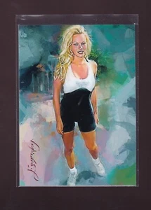 Tarjeta impresa giclee firmada por artista Pamela Anderson #90 32/50 2023 alambre de púas - Imagen 1 de 2