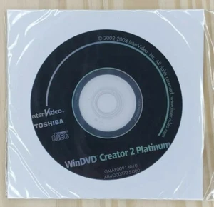 Win DVD Creator 2 Platinum Toshiba 2002-2004 InterVideo nur Disc Ersatz - Bild 1 von 4