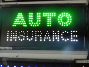 Auto Insurance LED Sign 19"x 10" - Picture 1 of 3