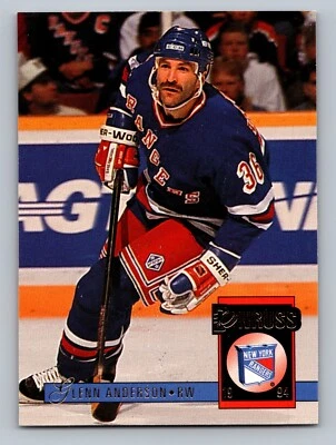 1993-94 Donruss Rangers Hockey Card #460 Glenn Anderson - Image 1 of 2