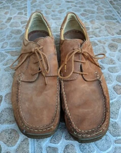 Camel Active Monza Moccasin Brown Leather Shoes Size 10 - Picture 1 of 12