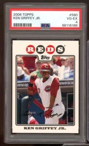 Tarjeta Ken Griffey Jr. 2008 Topps #580 PSA 4 - Imagen 1 de 2