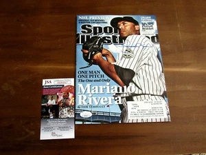 MARIANO RIVERA # 42 YANKEES HOF SIGNED AUTO 2009 SPORTS ILLUSTRATED MAGAZINE JSA - Picture 1 of 3