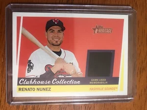 RENATO NUNEZ 2016 TOPPS HERITAGE CLUBHOUSE COLLECTION ROOKIE JERSEY PATCH RELIC! - Picture 1 of 2