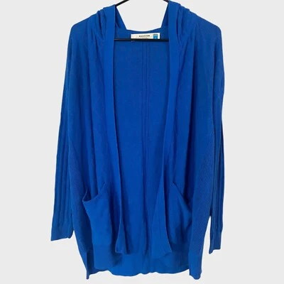 Cárdigan suéter Sparrow By Anthropologie frente abierto drapeado lino para mujer pequeño Foto 1 de 4