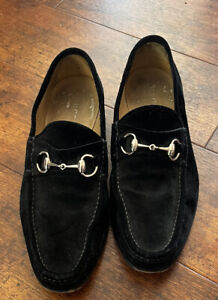 Gucci Horsebit Loafers in Black Suede Men's US 7.5