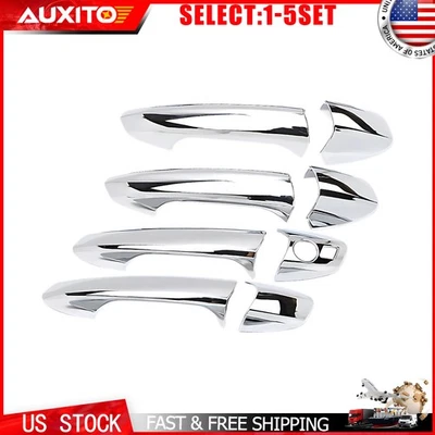 Tampa de maçaneta de porta cromada para Mercedes-Benz GLA X156 CLA W117 Smart Keyhole 4-20X - Imagem 1 de 4