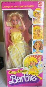 VINTAGE Pretty Changes Barbie 1978 Mattel 2598 Neu NRFB gelbe Perücken Superstar - Bild 1 von 9