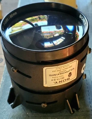 SONY High-Res. Aspheric Color Corrected Delta II-H US Precision Lens 86mm f/0.85 - Image 1 of 4