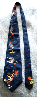 CORBATA MANÍA LOONEY TUNES CON WARNER BROS. PERSONAJES 100% POLIÉSTER 58" LARGO 1995 #7 Foto 1 de 3