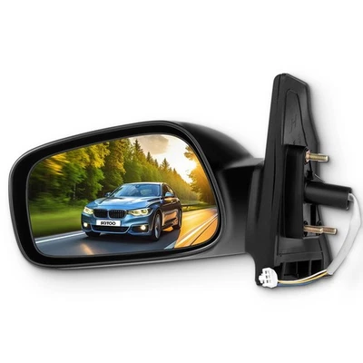 SCITOO Power Driver Side Mirror for 2003-2008 Toyota Corolla Polished Finish