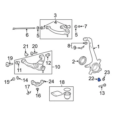 For Lexus GX470 03-09 Lexus Front Alignment Camber Adjusting Eccentric Foto 1 de 2