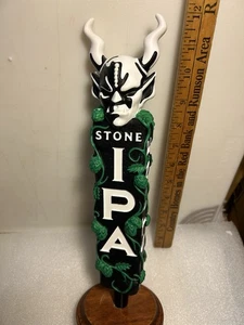STEINBRAUEN SCHWARZ-WEISS HOPFEN BEDECKT GARGOYLE Bier Zapfhahn Griff CALIFORNIA - Bild 1 von 22