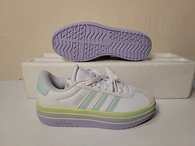 ADIDAS MUJER VL COURT BOLD J (GS) BLANCO/HALO COMO NUEVO/VIOLETA JS0873 TALLA: 4 Foto 1 de 4