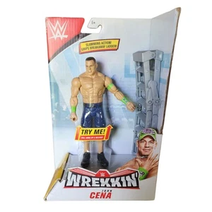 Figura de acción de lucha libre John Cena WWE Mattel Wrekkin' Serie 1 con escalera - NUEVA - Imagen 1 de 6