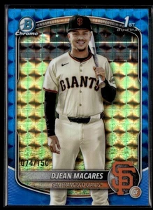 2025 Bowman Chrome Geometric Blue Jeans Macares Giants #BCP-237 - Bild 1 von 2