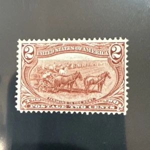 US Scott #286 Mint (MNH, OG) TRANS-MISSISSIPPI 2¢, NH, VF , SCV 72.50 X67 - Picture 1 of 3