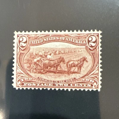 US Scott #286 Mint (MNH, OG) TRANS-MISSISSIPPI 2¢, NH, VF , SCV 72.50     X67 - Image 1 of 3