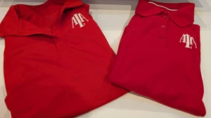 LOT OF 2 Girls School Polo Shirt Size Youth XXL RED Uniform ALA NEW - Picture 1 of 2