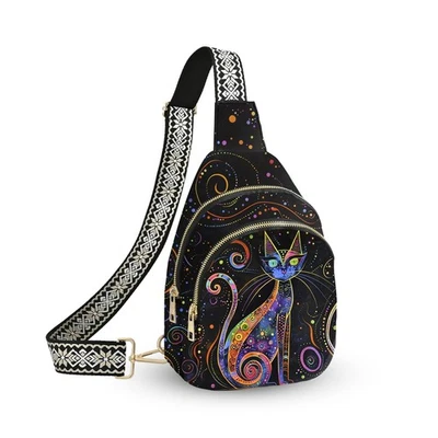 Bolso Bandolera Pequeño de Cuero Mochila Bandolera Viaje Mochila de Hombro Senderismo Ajustar... Foto 1 de 4