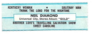 Neil Diamond, Kentucky Woman/Solitary Man/Brothers' Love, 33's Jukebox Label  - Picture 1 of 1