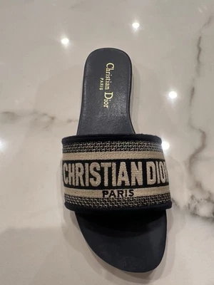 Sandalias para mujer Christian Dior azules talla 41 ligeramente usadas buen estado Foto 1 de 4