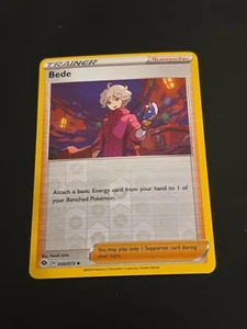 NM-Trainer Supporter Bede 50/73 CHAMPIONS PATH Pokemon Card Reverse Holo - Picture 1 of 2