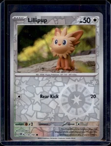 Lillipup SV03: Obsidian Flames Pokémon #170/197 Reverse Holo NM+ - Imagen 1 de 2