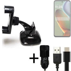 Pour Motorola Moto G15 Power Support téléphone voiture + CHARGEUR titulaire mo - Photo 1/6