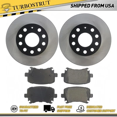 Kit de pastillas de freno rotores de freno traseros OE para Audi A3 2008 2009 2,0 L garantía de por vida Foto 1 de 2