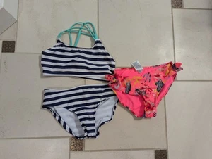Girls Medium, 7/8 Cat And Jack Swim Suit Set With Bonus Bottom By Art Class - Picture 1 of 5