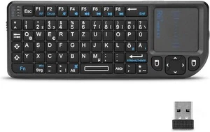 Rii X1 Mini Tastatur Wireless, Kabellos Tastatur mit Touchpad, Smart TV Tastatur - Bild 1 von 6