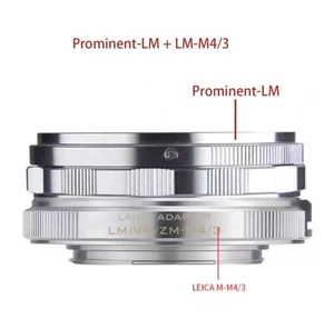 Adaptador helicoidal de enfoque LAINA para lente Voigtlander Prominent 50 mm a montaje M4/3 - Imagen 1 de 5