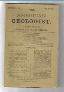 The AMERICAN GEOLOGIST Monthly Journal of Geology Nov 1890 Vol VI No 5 - Foto 1 di 2