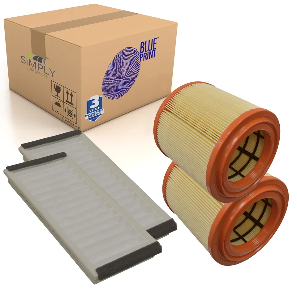 DB9 Air & Cabin Filter Service Kit Fits Aston Martin V8 Vantage Blue Print - Image 1 of 4