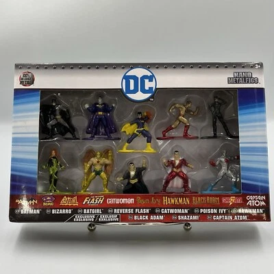 Nano Metalfigs DC Comics Jada Paquete de 10 Set de Coleccionistas Batman, Batgirl, Catwoman Foto 1 de 4
