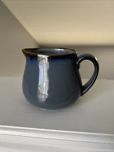 Sango Concepts Blue With White Interior Creamer Pitcher With Handle - Picture 1 of 10