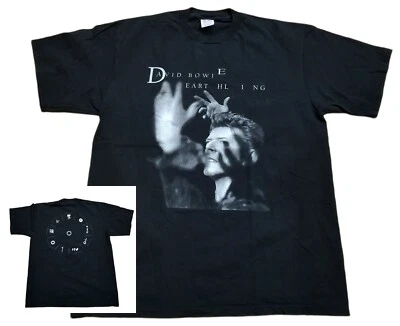 David Bowie Earthling Tour 1997 Concert Vtg T-Shirt Men XL EART HL I NG Music - Image 1 of 4