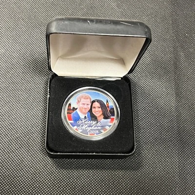 2018 Prince Harry & Megan - Colorized 1965 Great Britain Coin - Image 1 of 3