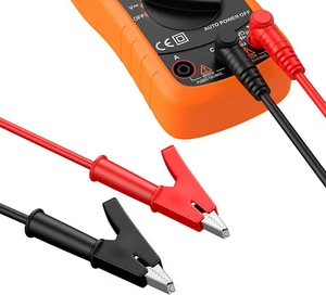 Cable de prueba multímetro 15A 1000V enchufe banana a clip de cocodrilo 2 piezas 1M - Imagen 1 de 6