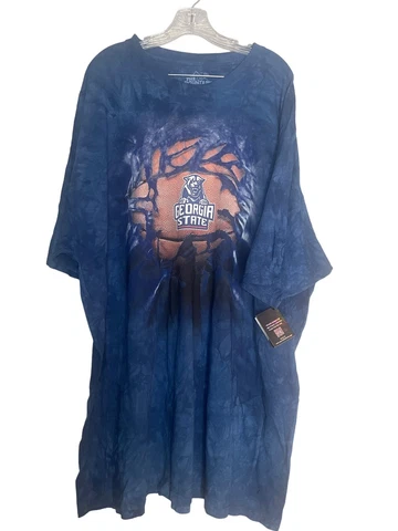 Georgia State Panthers Tie Dye Shirt Mens 4XL Blue Short Sleeve The Mountain New Cover