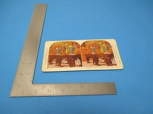 Vintage Stereoview Karte ausgestellt von Quaker Oats Co Chicago IL Vatikanische Bibliothek Rom - Bild 1 von 2