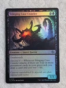 MTG Stinging Cave Crawler FOIL #124 The Lost Caverns of Ixalan Card U NM - Picture 1 of 6