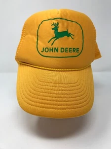 John Deere Orange Trucker Snapback Hat - Picture 1 of 7