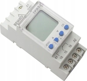 Digitale LCD Astro Zeitschaltuhr 24-264 V AC/DC für Hutschiene - Bild 1 von 5