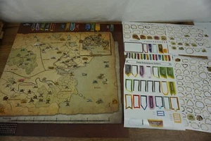 Replacement Gloomhaven Game Board Map with Stickers + Forgotten Circles ~USED~ - Picture 1 of 7