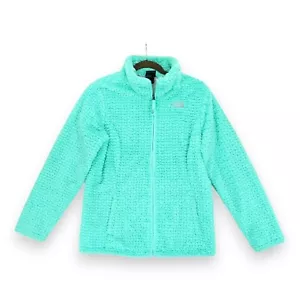 The North Face Laurel Plush Fleece Lined Jacket Girls XL (18) Green Full Zip - Picture 1 of 7