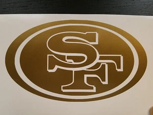 San Francisco 49ers Vinyl Decal Windows Cars Trucks Bumpers Laptops Lockers Etc. - Picture 1 of 2