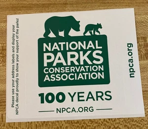 National Parks Conservation 100 Years Sticker - Picture 1 of 3