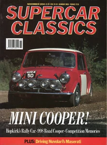 Supercar Classics November 1990 Mini Cooper Bizzarrini Strada Maserati 8CM - Picture 1 of 1